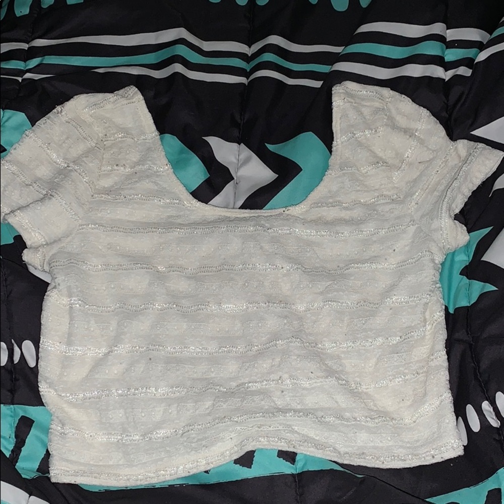 White crop top